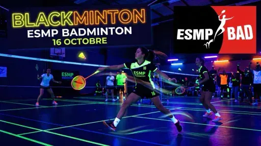 Soir&eacute;e Blackminton EMPS Badminton 